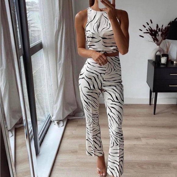 Zara zebra print pants - Picture 1 of 3